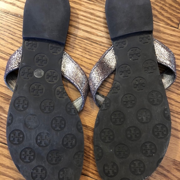 Tory Burch THORA-VINTAGE METALLIC size 10 - Picture 4 of 6
